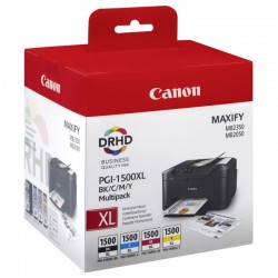 Canon PGI-1500XL Multipack, pachet cartuse BK+C+M+Y (PGI1500XL)
