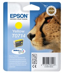 Epson T0714 cartus cerneala yellow, 8 ml
