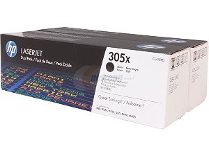 HP CE410XD DualPack Black (305X), 2 x 4000 pagini