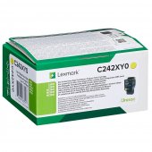 Lexmark C242XY0 Toner Yellow Extra High, 3.500 pagini