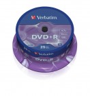 Verbatim DVD+R 16X 4,7GB AZO ( 43500), set/25 bucati spindle