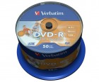 Verbatim DVD-R 4.7 Gb Wide Inkjet Printable (43533), set/50 bucati spindle