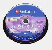  VERBATIM DVD+R DL 8.5GB 8X, 10/Spindle
