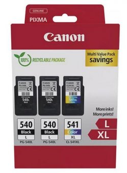 Canon 2 x PG-540L + CL-541XL, Pachet cartuse 2xBlack + 1xTricolor (PG540L+CL541XL)