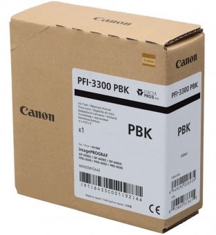 Canon PFI-3300PBK cartus cerneala Photo Black, 330 ml