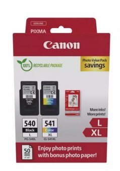 Canon PG-540L + CL-541XL Pachet cartuse Black + Tricolor + hartie foto (PG540L+CL541XL)