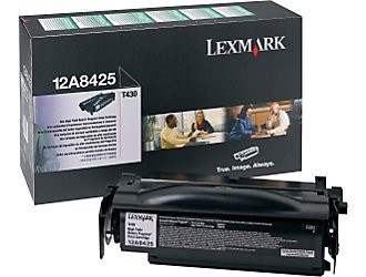 Lexmark 12A8425 toner Black, 12.000 pagini 