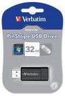 32 GB VERBATIM Store'N'Go, Model PinStripe USB Drive (49064)
