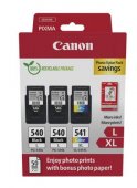 Canon 2 x PG-540L + CL-541XL, Pachet cartuse 2xBlack + 1xTricolor + hartie foto (PG540L+CL541XL)