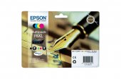  Epson T1636 set 4 cartuse Bk+C+M+Y, multipack nr.16XL