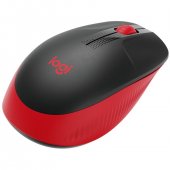  Logitech M190 Mouse wireless, 1000 dpi, Black/Red