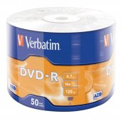 Verbatim DVD-R 4.7 Gb AZO Matt Silver (43788), Folie cu 50 bucati